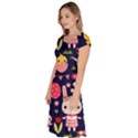 Bunny - Easter Pattern Classic Short Sleeve Dress View2