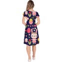 Bunny - Easter Pattern Classic Short Sleeve Dress View4
