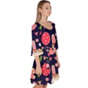 Bunny - Easter Pattern Velour Kimono Dress View3