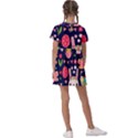 Bunny - Easter Pattern Kids  Asymmetric Collar Dress View2