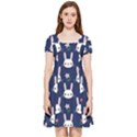 Cute Bunny Pattern, Easter, Koteto Inside Out Cap Sleeve Dress View1