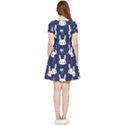 Cute Bunny Pattern, Easter, Koteto Inside Out Cap Sleeve Dress View2