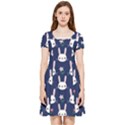 Cute Bunny Pattern, Easter, Koteto Inside Out Cap Sleeve Dress View3