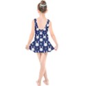 Cute Bunny Pattern, Easter, Koteto Kids  Skater Dress Swimsuit View2