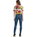 Fruits, Drip, Fruit, Paint, Spring Women s Round Neck Short Sleeve Crop Top View4