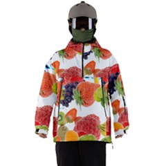 Fruits, Drip, Fruit, Paint, Spring Men s Ski And Snowboard Waterproof Breathable Jacket
