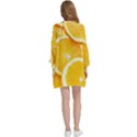 Oranges, Orange, Fruits Open Front 3/4 Sleeve Batwing Chiffon Cardigan Kimono View4