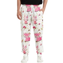 Pink Woodland Animals, Koteto Men s Elastic Waist Pants
