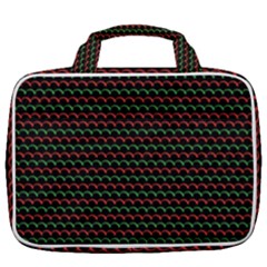Geometric Abstract Pattern Line Travel Toiletry Bag With Hanging Hook