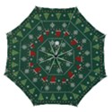 Beautiful Knitted Christmas Pattern Automatic Folding Umbrella with Case (Medium) View1