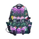 Dinosaur Colorful Funny Christmas Pattern Carry-on Double Buckle Travel Backpack View2
