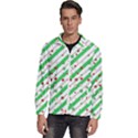 Christmas Paper Stars Pattern Texture Background Colorful Colors Seamless Men s High Neck Windbreaker View1