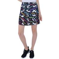 Time Nonlinear Curved Linear Tennis Skirt