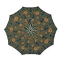 Seamless Pattern Patterns Leaves Vintage Automatic Folding Umbrella with Case (Large) View1