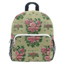 Retro 1880s Flowers Pattern 9 Kids  Age 5-10 Lightweight School Backpack with Side Pockets View1