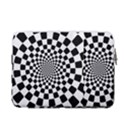 Geomtric Pattern Illusion Shapes 13  Vertical Laptop Sleeve Case With Pocket View2