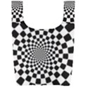 Geomtric Pattern Illusion Shapes Foldable Shopping Bag View1