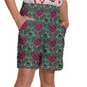 Retro 1880s Flowers Pattern 3 Kids  Basketball Shorts View3