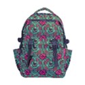 Retro 1880s Flowers Pattern 3 Carry-on Double Buckle Travel Backpack View1