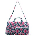 Retro 1880s Flowers Pattern 22 Sports Gym Duffle Bag with Shoe Compartment View1