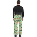 Retro 1880s Flowers Pattern 24 Men s Side Zip Front Pouch Ski And Snowboard Bib Pants	 View4