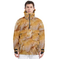 Homemade Flan Extreme Close-up Texture Men s Pullover Zip Ski And Snowboard Waterproof Breathable Jacket