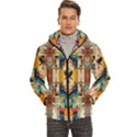 Men s Urban Art Patterned Hooded Jacket - Vibrant Abstract Streetwear  View1