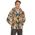 Men s Urban Art Patterned Hooded Jacket - Vibrant Abstract Streetwear  View3