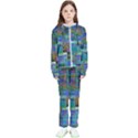 Glitch Chaos Print Kids  Tracksuit View1