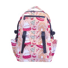 Cute Christmas Cartoon Carry-on Double Buckle Travel Backpack