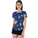 Cute Korean Pattern Back Cut Out Sport T-Shirt View1
