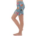 Cute Bird Pattern Kids  Lightweight Velour Capri Yoga Leggings View2