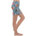 Cute Bird Pattern Kids  Lightweight Velour Capri Yoga Leggings View3