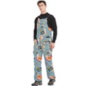 Cute Bird Pattern Men s Side Zip Front Pouch Ski And Snowboard Bib Pants	 View2