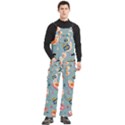 Cute Bird Pattern Men s Side Zip Front Pouch Ski And Snowboard Bib Pants	 View3