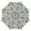 Pastel-boho-pattern Automatic Folding Umbrella with Case (Medium) View1