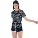 Weave Haeckel Lichenes Photobionten Asymmetrical Short Sleeve Sports T-Shirt View1