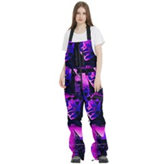 Counting Coup Ultraviolet Women s Front Zip Ski And Snowboard Bib Pants