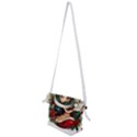Young Woman With Santa Claus Clothes Isolated Illustration Wb Folding Shoulder Bag View2