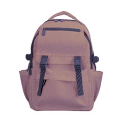 Mocha Mousse Hex Code #a47864 Carry-on Double Buckle Travel Backpack