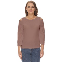 Mocha Mousse Hex Code #a47864 Cut Out Wide Sleeve Top