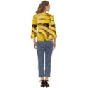 Bananas, Macro, Fruits, Ripe Bananas Cut Out Wide Sleeve Top View4