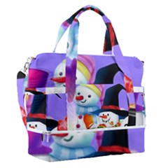 Let s Have Fun With Snowmen Sports Shoulder Bag With Shoes Compartment