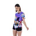 Let s Have Fun With Snowmen Asymmetrical Short Sleeve Sports T-Shirt View2