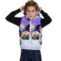 Let s Have Fun With Snowmen Kids  Stylish Hooded Puffer Vest View1