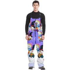 Let s Have Fun With Snowmen Men s Front Zip Ski And Snowboard Bib Pants