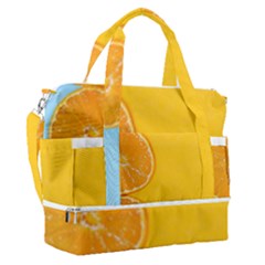 Orange, Slices, Fruit, Citrus Sports Shoulder Bag With Shoes Compartment