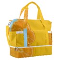 Orange, Slices, Fruit, Citrus Sports Shoulder Bag with Shoes Compartment View1