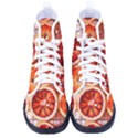 Peorange, Fruit, Citrus Men s High-Top Canvas Sneakers View1