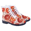 Peorange, Fruit, Citrus Men s High-Top Canvas Sneakers View3